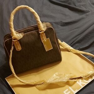 Michael Kors Brown Satchel-Large